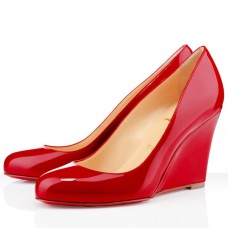 Sandalias de cuña Christian Louboutin Ron Ron Zeppa de 80 mm, color rojo. Sandalias de cuña Christian Louboutin Ron Ron Zeppa de 80 mm, color rojo.