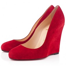 Sandalias de cuña Christian Louboutin Ron Ron Zeppa de 100 mm rojas Sandalias de cuña Christian Louboutin Ron Ron Zeppa de 100 mm rojas