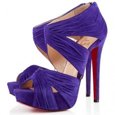 Botines Christian Louboutin Bandra de 140 mm, color parmé Botines Christian Louboutin Bandra de 140 mm, color parmé