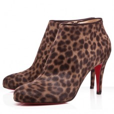 Botines Christian Louboutin Belle de 80 mm con estampado de leopardo. Botines Christian Louboutin Belle de 80 mm con estampado de leopardo.