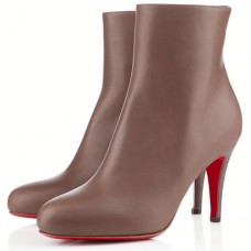 Botines Christian Louboutin Bello de 80 mm, color topo. Botines Christian Louboutin Bello de 80 mm, color topo.