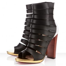 Botines Christian Louboutin Decoupata de 120 mm, color negro. Botines Christian Louboutin Decoupata de 120 mm, color negro.