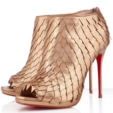 Botines Christian Louboutin Diplonana de 120 mm color oro. Botines Christian Louboutin Diplonana de 120 mm color oro.