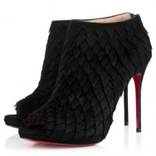 Botines Christian Louboutin Diplonana de 120 mm, color negro. Botines Christian Louboutin Diplonana de 120 mm, color negro.