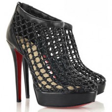 Botines Christian Louboutin Coussin de 140 mm, color negro. Botines Christian Louboutin Coussin de 140 mm, color negro.