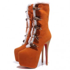 Botines Christian Louboutin Daf Booty de 160 mm, color marrón. Botines Christian Louboutin Daf Booty de 160 mm, color marrón.