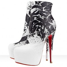 Botines Christian Louboutin Daf Booty de 160 mm, color blanco. Botines Christian Louboutin Daf Booty de 160 mm, color blanco.