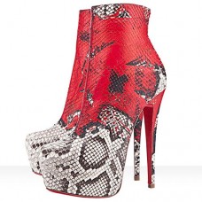 Botines Christian Louboutin Daf Booty de 160 mm, color rojo. Botines Christian Louboutin Daf Booty de 160 mm, color rojo.