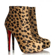 Botines Christian Louboutin Miss Clichy de 140 mm con estampado de leopardo Botines Christian Louboutin Miss Clichy de 140 mm con estampado de leopardo