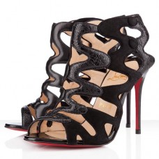 Botines Christian Louboutin Valonana de 100 mm, color negro. Botines Christian Louboutin Valonana de 100 mm, color negro.