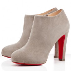 Botines Christian Louboutin Vicky Booty de 120 mm, color gris. Botines Christian Louboutin Vicky Booty de 120 mm, color gris.