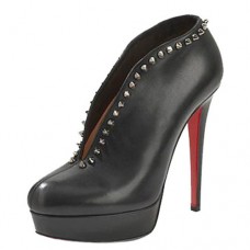 Botines Christian Louboutin Miss Fast Plato de 120 mm, color negro. Botines Christian Louboutin Miss Fast Plato de 120 mm, color negro.