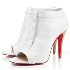 Botines Christian Louboutin Maotic de 120 mm, color blanco. Botines Christian Louboutin Maotic de 120 mm, color blanco.