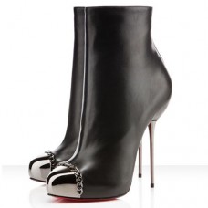Botines Christian Louboutin Metaliboot de 120 mm, color negro. Botines Christian Louboutin Metaliboot de 120 mm, color negro.