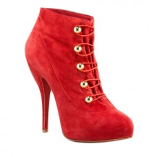 Botines Christian Louboutin Fifre Corset de 120 mm, color rojo. Botines Christian Louboutin Fifre Corset de 120 mm, color rojo.