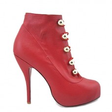 Botines Christian Louboutin Fifre Corset de 120 mm, color rojo. Botines Christian Louboutin Fifre Corset de 120 mm, color rojo.