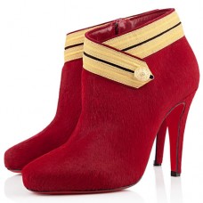 Botines Christian Louboutin Marychal de 100 mm, color rojo. Botines Christian Louboutin Marychal de 100 mm, color rojo.