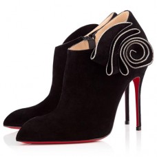 Botines Christian Louboutin Mrs Baba de 100 mm, color negro. Botines Christian Louboutin Mrs Baba de 100 mm, color negro.