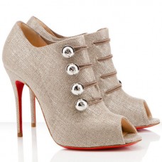 Botines Christian Louboutin Louboutin de 100 mm color topo Botines Christian Louboutin Louboutin de 100 mm color topo