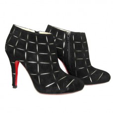 Botines Christian Louboutin Globe de 100 mm, color negro. Botines Christian Louboutin Globe de 100 mm, color negro.