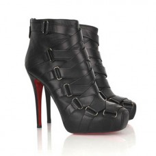 Botines Christian Louboutin Nitoinimoi Bandage de 120 mm, color negro. Botines Christian Louboutin Nitoinimoi Bandage de 120 mm, color negro.