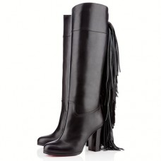 Botas Christian Louboutin Glamafrange de 80 mm negras Botas Christian Louboutin Glamafrange de 80 mm negras