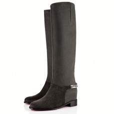 Botas Christian Louboutin Cate de 40 mm, color verde. Botas Christian Louboutin Cate de 40 mm, color verde.