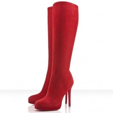 Botas Christian Louboutin New Simple Botta de 120 mm, color rojo. Botas Christian Louboutin New Simple Botta de 120 mm, color rojo.