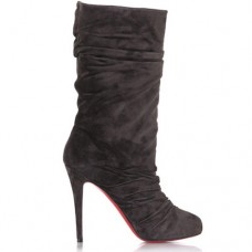 Botas Christian Louboutin Velours Scrunch de 100 mm color chocolate Botas Christian Louboutin Velours Scrunch de 100 mm color chocolate