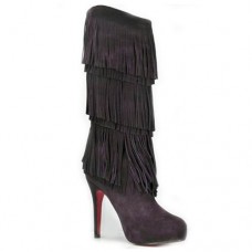 Botas Christian Louboutin Forever Tina de 140 mm color parme oscuro Botas Christian Louboutin Forever Tina de 140 mm color parme oscuro