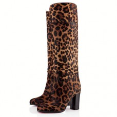 Botas Christian Louboutin Dartata de 80 mm con estampado de leopardo. Botas Christian Louboutin Dartata de 80 mm con estampado de leopardo.