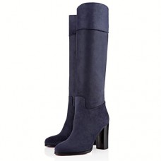 Botas Christian Louboutin Dartata de 80 mm, color azul marino Botas Christian Louboutin Dartata de 80 mm, color azul marino