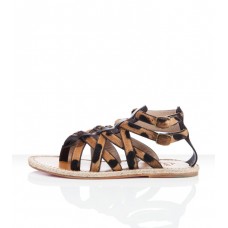 Sandalias planas Christian Louboutin Hola niña con estampado de leopardo. Sandalias planas Christian Louboutin Hola niña con estampado de leopardo.