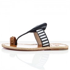 Sandalias planas Christian Louboutin Hola niña azul marino Sandalias planas Christian Louboutin Hola niña azul marino