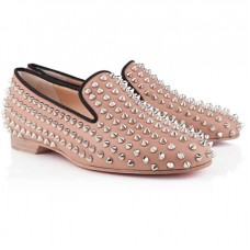 Mocasines Christian Louboutin Rolling Spikes color nude Mocasines Christian Louboutin Rolling Spikes color nude