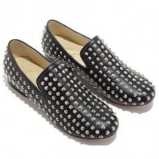 Mocasines Christian Louboutin Rolling Spikes negros Mocasines Christian Louboutin Rolling Spikes negros