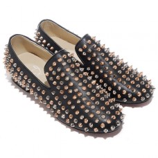 Mocasines Christian Louboutin Rolling Spikes negros Mocasines Christian Louboutin Rolling Spikes negros