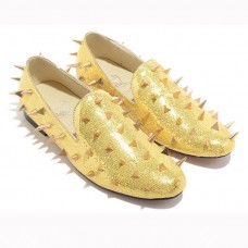Mocasines Christian Louboutin Rollergirl dorados Mocasines Christian Louboutin Rollergirl dorados