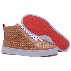 Zapatillas Christian Louboutin Louis Gold Spikes color topo Zapatillas Christian Louboutin Louis Gold Spikes color topo