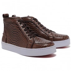 Zapatillas Christian Louboutin Louis Python marrones Zapatillas Christian Louboutin Louis Python marrones