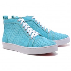 Zapatillas Christian Louboutin Louis Python azules Zapatillas Christian Louboutin Louis Python azules