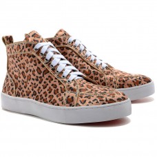 Zapatillas Christian Louboutin Rantus Orlato con estampado de leopardo. Zapatillas Christian Louboutin Rantus Orlato con estampado de leopardo.