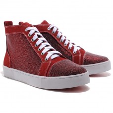 Zapatillas Christian Louboutin Louis TarTaupe rojas Zapatillas Christian Louboutin Louis TarTaupe rojas