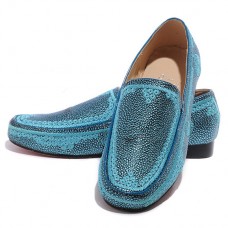 Mocasines Christian Louboutin Croc Maroc azules Mocasines Christian Louboutin Croc Maroc azules