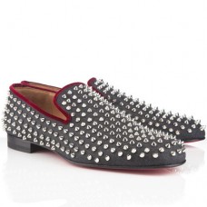 Mocasines Christian Louboutin Rollerboy Spikes azul marino Mocasines Christian Louboutin Rollerboy Spikes azul marino