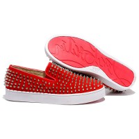 Mocasines Christian Louboutin Roller Boat rojos Mocasines Christian Louboutin Roller Boat rojos