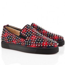 Mocasines Christian Louboutin Roller Boat rojos Mocasines Christian Louboutin Roller Boat rojos