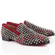 Mocasines Christian Louboutin Rollerboy Spikes rojos Mocasines Christian Louboutin Rollerboy Spikes rojos