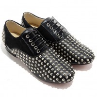 Mocasines Christian Louboutin Fred Spikes negros Mocasines Christian Louboutin Fred Spikes negros