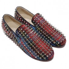 Mocasines Christian Louboutin Rollerboy Spikes rojos Mocasines Christian Louboutin Rollerboy Spikes rojos
